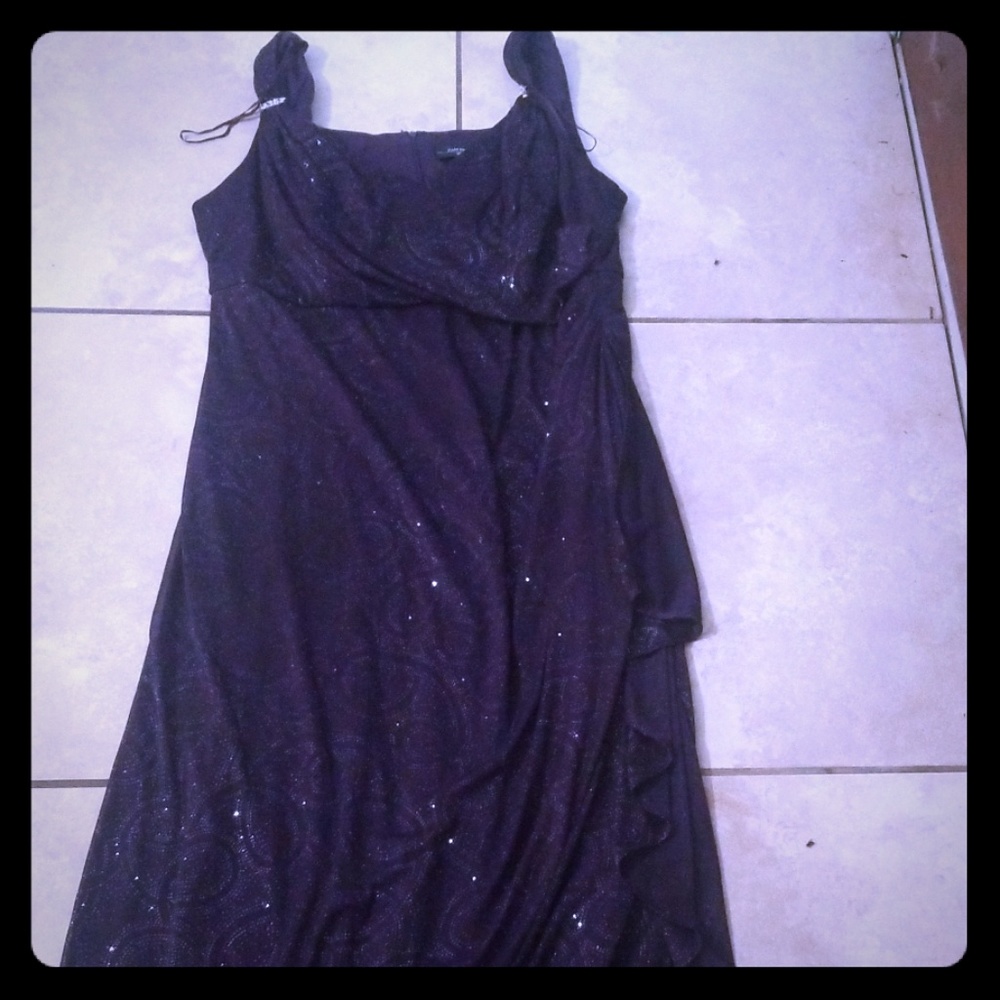 Purple sparkling dress